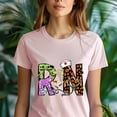 thumbnail image 5 of RN Graphic T-Shirt for Women Men | Funny Nurse Medical Shirt, White, Size 3XL, 5 of 6
