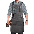 thumbnail image 1 of Men's Carpentry Apron 20 oz Men's Work Apron with 9 Tool Pockets, Heavy Duty Waxed Canvas Apron, 1 of 5