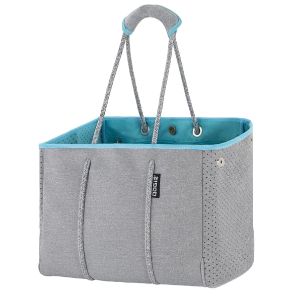 Bolso de Playa Tote QOGiR Neopreno Multipropósito Gris Plateado Grande