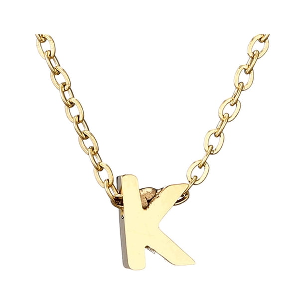 Delicado collar de oro para las mujeres lindo nombre de la letra gargantilla collares para niñas joyas