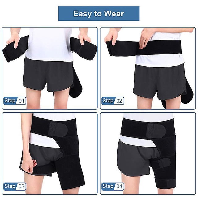 Legging Wrap Protector/soporte Cinturón de soporte para la ingle del muslo, transpirable para evitar la tensión muscular