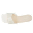 thumbnail image 2 of JENN ARDOR Women’s Chunk Heel Transparent Trendy Clear Heeled Sandals Slip On Slides Mules, 2 of 4