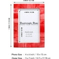 thumbnail image 3 of Handicrafts Home Photo Picture Frame - 4" x 6" Red - Handmade Gift - Pack of 2, 3 of 7