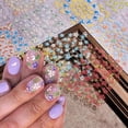 thumbnail image 3 of Monebena 60 Sheets Flower Nail Stickers for Nail Art Spring Nail Decals 3D Self-Adhesive Nail Supplies Charms with Nail Tweezer Summer Colorful Rose Daisy Heart Nail Art Design, 3 of 6