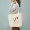 thumbnail image 5 of CafePress - I Love Knitting Tote Bag - Unisex Canvas Tote Bag, Beige, 1-Piece, 5 of 9