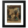 thumbnail image 2 of Edouard-Henri Girardet 20x24 Black Modern Framed Museum Art Print Titled - Entering the City (1872), 2 of 5
