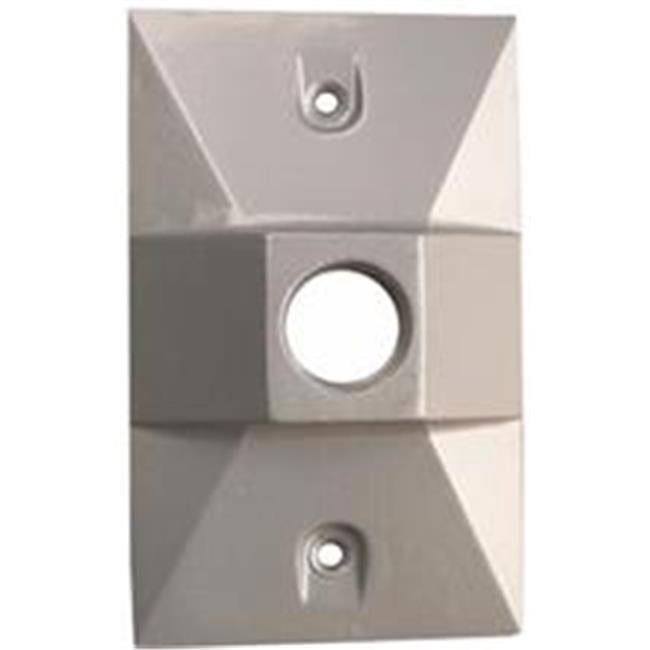 Lampholder Weatherproof Cover – Gray With Three 1/2-Inch Threaded Holes For Outdoor Use - View #8
