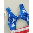 thumbnail image 6 of Bagilaanoe Baby Girls Independence Day One-piece Swimwear 6M 9M 12M 18M 24M 3T Sleeveless Stars Striped Beachwear 4th of July Bathing Suits, 6 of 9