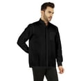 thumbnail image 3 of Bestman Solid Long Sleeve Shirt For Mens Front Double Button Placket Chinese Collar Shirt, 3 of 7
