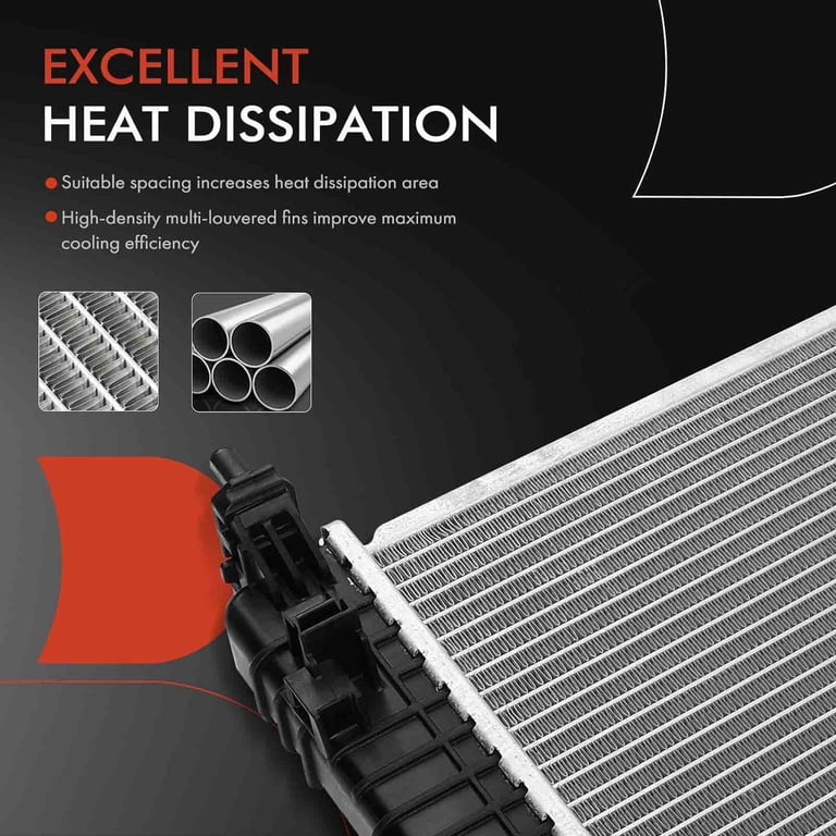 A-Premium Engine Coolant Radiator With Transmission Cooler – Fits Chevy Venture, Buick Rendezvous, Pontiac Montana & More