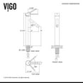 thumbnail image 3 of VIGO Grant Single Handle Single-Hole Bathroom Vessel Faucet in Chrome, 3 of 10