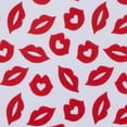 thumbnail image 5 of Jacob Alexander Men's Happy Valentine's Day Red Lips Kisses Pattern Suspenders - White, 5 of 6
