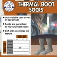 thumbnail image 4 of Yacht & Smith Wholesale Bulk Merino Wool Thermal Hiking Boot Socks, Mens Womans Kids (Mens/Assorted, 4) (Womens/Gray), 4 of 7