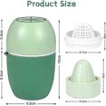 thumbnail image 2 of Manual Citrus Juicer Lemon Squeezer, Dual Purpose Manual Squeezer, Lemon/Lime/Orange/Orange/Grapefruit Squeezer - Green, 2 of 5