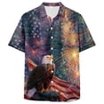 thumbnail image 4 of Yindaity Mens Patriotic T Shirts Women Men Kids Patriotic American Flag Distressed T-Shirt(Coffee,XL), 4 of 6