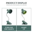 thumbnail image 3 of OULII Petals Shape LED Light Clip on Table Lamp Plastic Green 1Set, 3 of 8