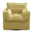 thumbnail image 7 of TROPOW Accent Chair, for Living Room, Upholstered Sofa Chair Reading Chairs for Bedroom, Comfy Modern Chair Linen Fabric Swivel Chair Boucle Chair Single Armchair, Green, 7 of 7