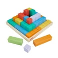thumbnail image 1 of Fisher-Price Wooden Stacking Blocks Building Toy for Toddlers, 65 Wood Pieces, 1 of 6