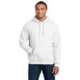 thumbnail image 3 of Gildan Pocket Sweatshirt, Men's DryBlend Long Sleeve Hooded Sweater, Classic Fleece Hoodie, White, S, 3 of 6