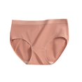 thumbnail image 3 of Sentmoon Womens High Waisted Bikini Plus Size Stretchy No Show Casual Panties for Women No Pinching Ice Silk Hip Lift Seamless Underwear for Women for Workout Beige M, 3 of 4