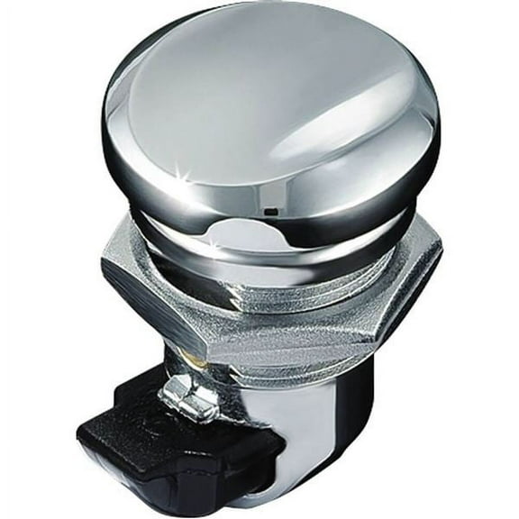 Kuryakyn 1467 Motorcycle Accessory: Push Button Fuel Door/Panel Latch for 1992-2019 Harley-Davidson Motorcycles, Chrome