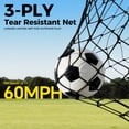 thumbnail image 4 of LNOW Set of 2 Portable 4x3 ft Kids Soccer Goals for Backyard – Toddler Training Equipment with Target, Ball, Cones & Net – Outdoor Sports Gift, 4 of 9