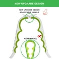 thumbnail image 3 of Jar Opener for Weak Hands, Seniors with Arthritis, 5 in 1 Multi Function Bottle Opener Lid Opener For Arthritic Hands with Non Slip Rubber Jar opener Gripper Pad and Corkscrew Wine Opener(GREEN), 3 of 15