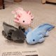 thumbnail image 5 of Colorful Big Axolotl Doll Cute Newt Salamandra Plush Toy Soft Underwater Animal Pink Yellow Grey Blue Children Birthday Gift, 5 of 5
