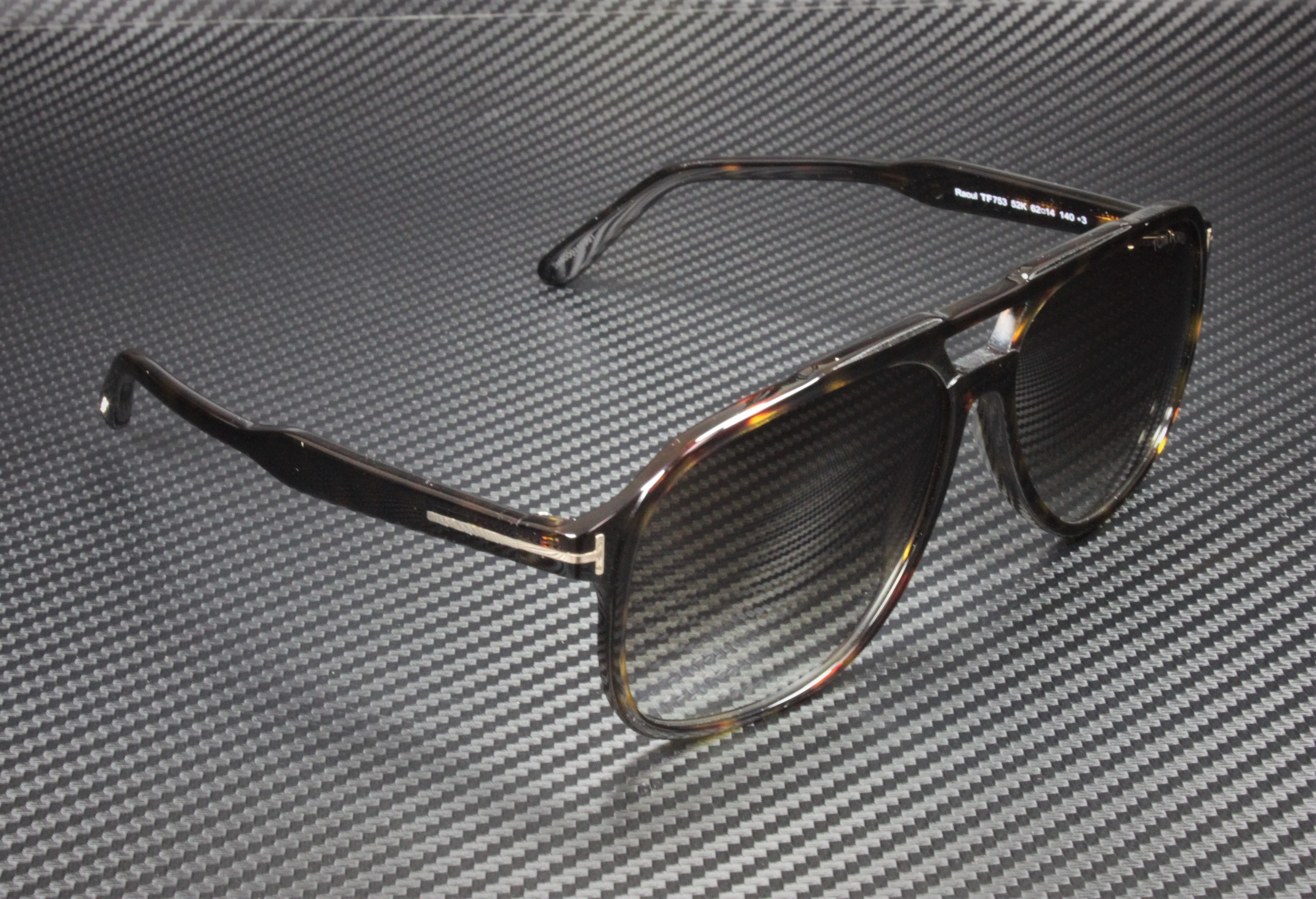 Tom Ford Raoul FT0753 52K Dark Havana Gradient Roviex 62 mm Men's Sunglasses
