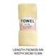 thumbnail image 3 of Toalla Facial de Terciopelo, Gruesa, a Rayas, Absorbente, de 35 X 74 Cm, Suave, Duradera y de Secado Rápido | Multiusos: para Rostro, Baño, Cabello, Cuerpo, Gimnasio, Spa, 3 of 5