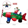 thumbnail image 4 of Avión inflable navideño de Papá Noel de 2,4 m para exteriores TRMESIA, 4 of 9