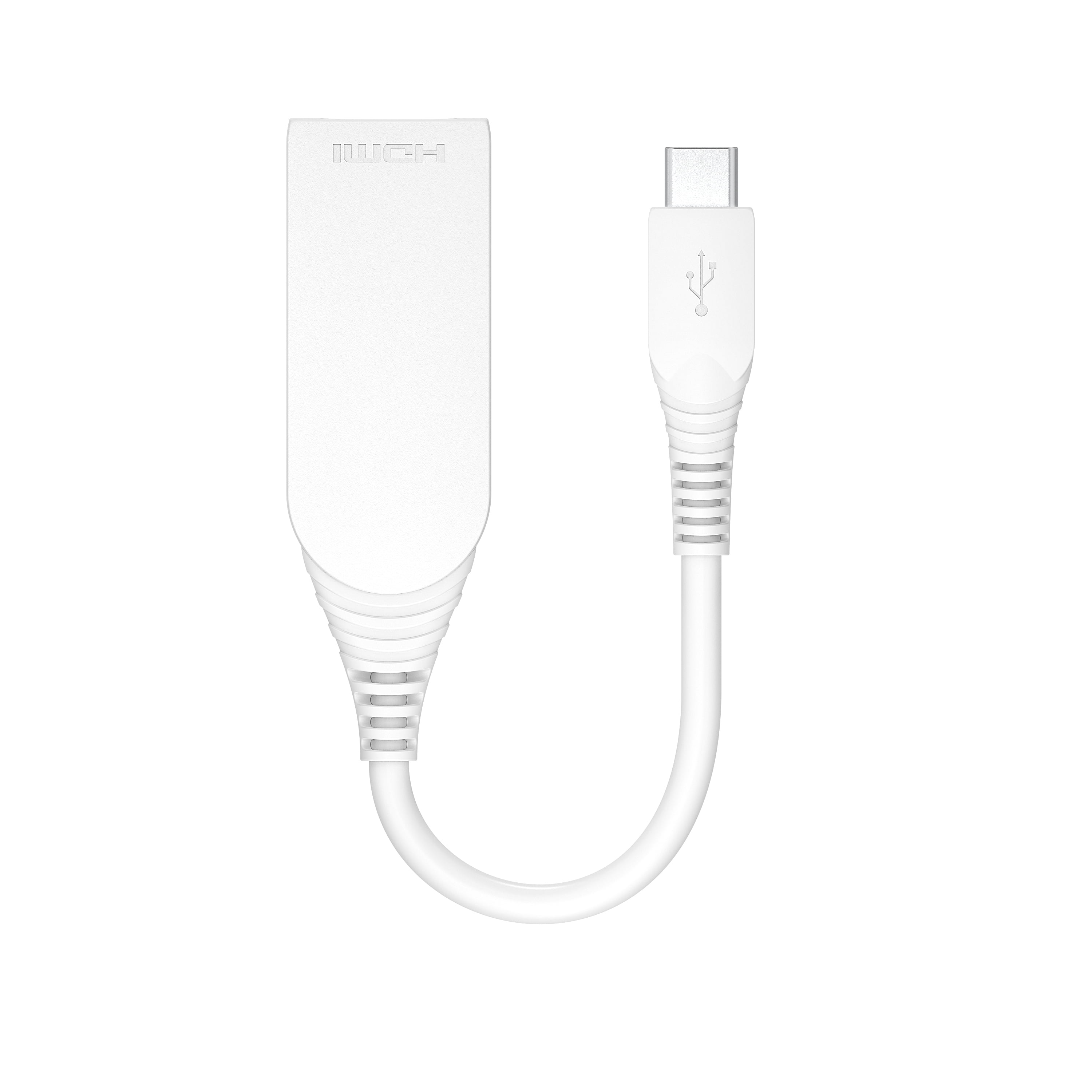 onn. USB-C to HDMI Adapter, White