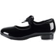 thumbnail image 3 of Unisex PU Leather/Patent Ribbon Tie Tap Shoe Dance Shoes for Women Dance Shoes, 3 of 7