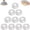 50 Pack, variant on Reusable Aluminum Foil Food Covers,Flexible Foil Food Covers ,Pop-Up Heat Retaining Lids for Refrigerator Storage, Meal Prep & Baking