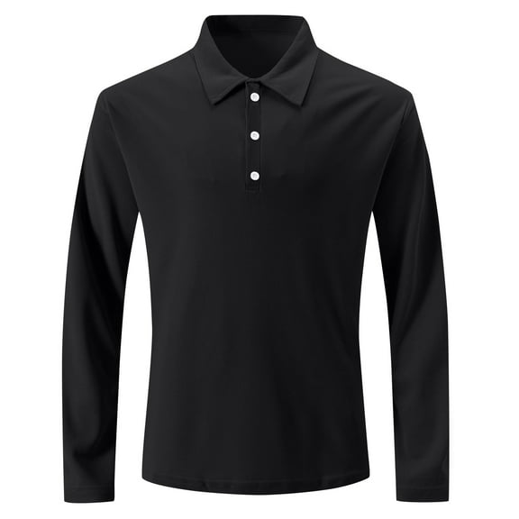 Agkizg Men Long Sleeve Shirts,Mens Casual Shirts,Men's Long Sleeve Turn-Down Collar Solid Color Shirt With Buttons Casual Formal Daily Tops