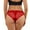 Red, variant on Women's Briefs Ladies Underwear plus Size Thong Bikini Underwear Women No Show Matching for Couples Bikini Women Seamless Pack Sheer Mesh Panties S Womens Lot Womens No White M