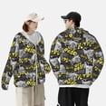 thumbnail image 4 of Fotbe White Retro Off-Road Vehicle Chaqueta con Protección Solar UPF 50+ para Hombre y Mujer, Camisa con Capucha y Bolsillos-Large, 4 of 7