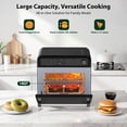 thumbnail image 2 of Kndko 19 Quart Air Fryer, Black, 12 Presets, 1700W, 2 of 9