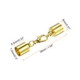 thumbnail image 2 of 10uds Cordón Extremo Unique Bargains Tapa 7.5mm ID Langosta Garra Cierre Extremo Dorado Tono, 2 of 5