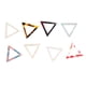 thumbnail image 2 of 8 Piezas Matemáticas Hueco Triángulo Colgante Acetato Acrílico Artesanía DIY Salvador Triángulo colgante, 2 of 10