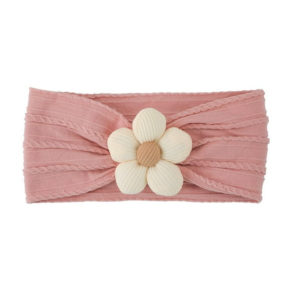 Flower Hair Accessories For Girls 16 Colors Soft Wide Turban Baby Headbands with 4.5 inches Hair Bow Headwraps for Baby Girls Hair Accessories Toddlers Kids and Children