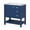 Blue, variant on Tcbosik Bathroom Vanity with Ceramic Sink, 30" Floor Standing Vanity Storage Cabinet with Drawers, Open Shelf & Soft Close Door, Space Saving, Green