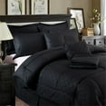 thumbnail image 2 of JML Black California King Comforter Set - 10 Pieces Bedding Set Bed in a Bag with Comforters, Sheets, Bed Skirt, Decorative Pillows, Pillowcases & Shams, 2 of 5
