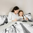 thumbnail image 4 of Homewish Paris Architecture 7-Piece Twin Bedding Sets,Eiffel Tower Bedding Comforter Set,White Gray Sheet Sets For Girls Kids,Microfiber Bedroom Decor Reversible, 4 of 8