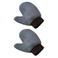 thumbnail image 1 of Pair Coral Fleece Car Washing Gloves Portable Clean Window Cleaning Mitt Dust Mitt, 1 of 5