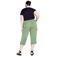 thumbnail image 2 of Avenue Women's Plus Size Cotton Roll Up Capri, 2 of 2