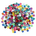 thumbnail image 1 of 300g 1x1cm DIY Square Crystal Glass Colorful Mosaic Tiles for DIY Arts & Crafts Jewelry Making (Mix Colors), 1 of 2
