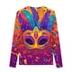 thumbnail image 4 of Blusas y camisas de manga larga con cuello redondo Camisas con estampados de manga larga Cuello redondo lindo Blusas casuales elegantes Ropa Camisas de cuello redondo Niña Top de poliéster, 4 of 5