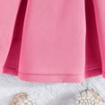 thumbnail image 5 of Eltusu Girls Dresses, Casual Crewneck Party Sleeveless Summer Clothes Hot Pink Size 4 T, 5 of 7