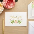 thumbnail image 2 of 48-Count Thank You Cards with Envelopes, 6 Elegant Rose Flower Designs with Gold Foil Print for Wedding Baby and Bridal Shower, 2 of 10